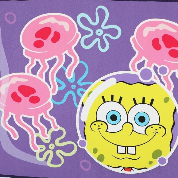 Colorful 12.5" Spongebob Crossbody Bag with Adjustable Strap & Zipper Pocket - Picture 5 of 7